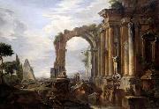 Giovanni Paolo Pannini Capriccio of Classical Ruins USA oil painting artist